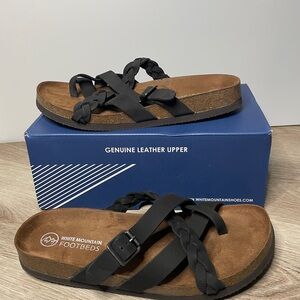 White Mountain Harrington Braided Sandals